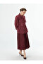 Pleated Skirt with Elastic Waist - 3