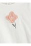 Beige Floral Appliqué Baby Girl Blouse and Leggings 2-Piece Set - 3