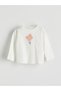 Beige Floral Appliqué Baby Girl Blouse and Leggings 2-Piece Set - 2