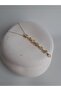 Gold Color White Zircon Stone Y Necklace - 4