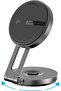MagMate-1 Qi2 Magnetic Wireless Car Charger Mount 15W MagSafe Compatible (Black)