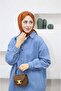 9058 - Long, Comfortable and Stylish Women's Dress with Snap Buttons - 2