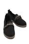 Black Knitwear Stone Women's Daily Ballerina Shoes - 4