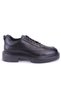 Dma78-27513 Black Orthopedic Classic Sports Men's Leather Shoes - 2