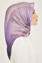 Sura Silk Scarf 9104D (S) 90 X 90 Purple - 83 - 2