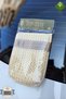 Double-sided natural pumpkin scrub, bath glove, 24 x 17 (cm) + pumpkin fiber natural soap gift - 3