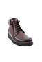 433 Fur-Detail Women's Boots with Rubber Laces and Side Zippers - 2