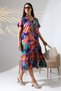 WOMEN'S SUMMER SHORT SLEEVE VISCOSE RUBBERED POCKET DRESS LIKAPA - 2