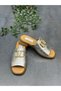 Orthopedic Women's Daily Slippers with Silver Leather Buckle - 8
