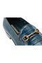 Genuine Crocodile Patterned Leather Rubber Injection Leather Sole Navy Blue Men's Shoes - K4602 - 6