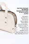 Cream Shk224 Faux Leather Mini Size Zippered Single Compartment Chain Hand. Arm and Shoulder Bag - 7