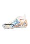 Carpet Field Shoes White Cream Patterned Sports Shoes - 2