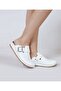 Casual Summer Slippers with Buckle White Slippers - 7