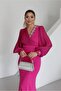 Women's Imported Scuba Crepe Fabric Dress with Sleeves and Chest Chiffon Stone Embellishment, Lined, Special Design - 3