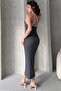 White Camisole Dress with White Trim - 7