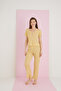 Jacquard Viscose Lace Pajama Set - 2