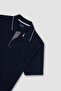 Cotton Lyocell Polo Shirt with Buttons - 5