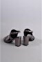 Select 0117 genuine leather heel shoes (8cm) platinum - 5