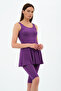 Women's Plain Lycra Tights Dress Swimsuit - 7