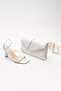 Women's 9 cm Thin Heeled Casual Shoes and Bag Set - 4
