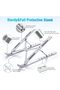 SKY-TOUCH Laptop Stand for Desk, Adjustable ABS+Silicone Foldable Portable Laptop Holder, Ventilated - 2