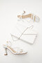 Women's 9 cm Thin Heeled Casual Shoes and Bag Set