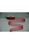 Red Organza Ribbon Roll 20 mm X 25 Yards – Decorative Gift Wrap and Ornament Ribbon - 2