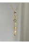 316L Steel 7 Element Y Necklace with Colorful Stones for Women - 2