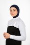 Hijab Neck Collar Sleeve Black White Set of 2 - 4