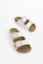 Lenora Anatomical Flexible Comfort Comfortable Eva Sole Double Banded Gold Buckle Women's Daily Sandals Slippers - 4
