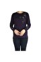 Women's Bluz with Front and Sleeves with Stitches and Stones - 2