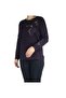 Women's Bluz with Front and Sleeves with Stitches and Stones - 3