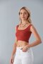 Women's Tile Strap Crop Top Blouse - 5