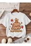 Capybara Printed Combed Cotton T-Shirt with Crew Neck for Girls and Women