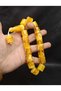 Large Size Special Model Yellow Moire Color Mascot Efe Model Powder Amber Rosary - 3