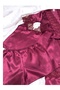5Li Burgundy Dowry Satin Women's Nightgown Dowry Set + Box Gift - 8