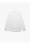 Long Sleeve Buttoned Regular Fit Cotton Judge Collar Shirt - 4