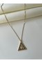 Steel Vintage Tulip Detailed Women's Necklace