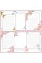 Watercolor Flowers Letter Note Paper, +6 Plain Paper +6 Lined Paper (A4 Size) - 7