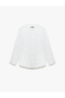 Long Sleeve Buttoned Regular Fit Cotton Judge Collar Shirt - 3