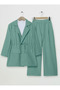 Covered tunnel bridge jacketed linen set - emerald