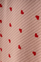 Dusty Rose Heart Natural Cotton 80X90 cm Single Layer Baby Blanket - 2
