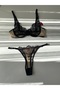Women's Underwire Lace Bralet Dowry Underwear Lower Top Bra Set - 4