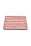 Domestic Production Small Size Suede Fabric Pink Color 22.5/14.5 Cm Roll Drawer Ring Stand - 2