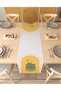 Vase Flower Bohemian Pattern Special Design Runner Printed Decorative Beige Tablecloth Modern Home Decoration