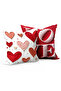 Valentine's Day Digital Printed Double-Sided Printed Concealed Zipper Throw Pillow Cover Set of 2 - 2