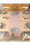 Vase Flower Bohemian Pattern Special Design Runner Printed Decorative Beige Tablecloth Modern Home Decoration