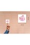 Welcome Baby Label Pink Rabbit Mat Sticker Cute Sticker Baby Shower 3.5 cm (45 Pieces)