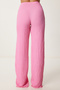 Halter Blouse Pants Stretchy Knitted Suit Pink Ldp0048 - 6