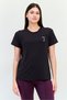Women Sportswear Fit Short Sleeves Training T-Shirt, Black